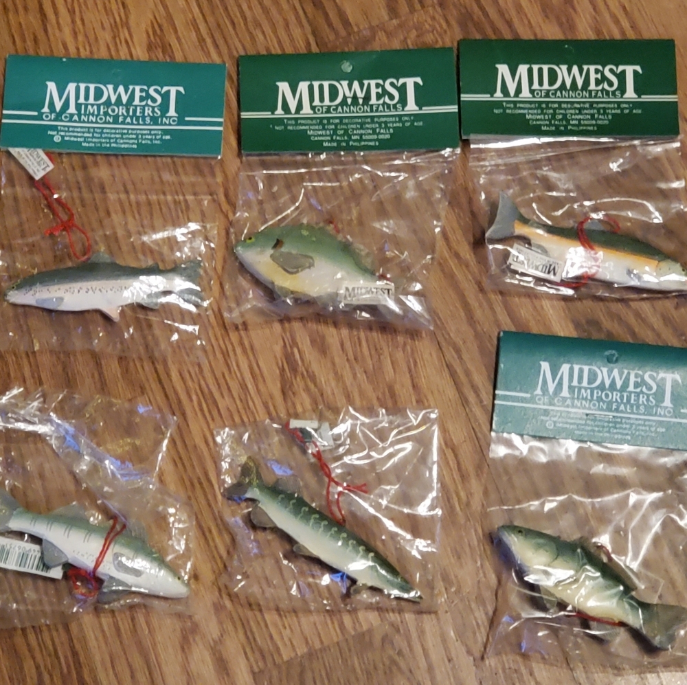 6 Different midwest importers Ornaments